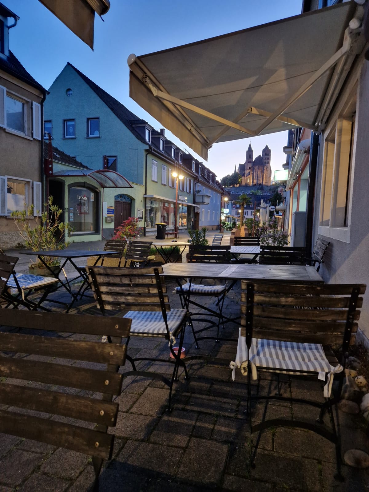 Terrasse am Abend